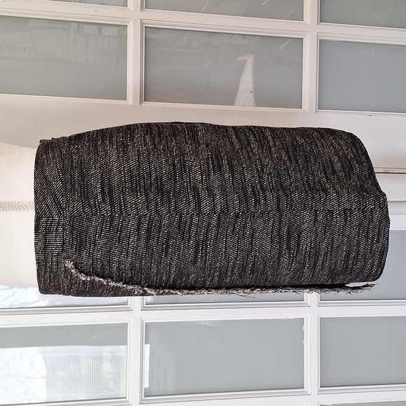 LOFT Heather Black and White Tweed Faux Wrap Skirt - Picture 7 of 16